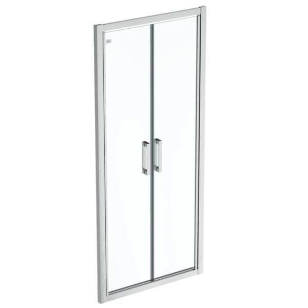 PORTA DOCCIA SALOON VETRO 6 MM. BIANCO CESANA