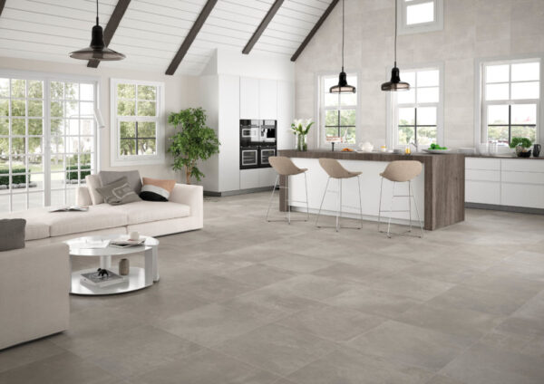PAVIMENTO IN GRES PORCELLANATO 100X100 RODANO DARK GREY KERATILE