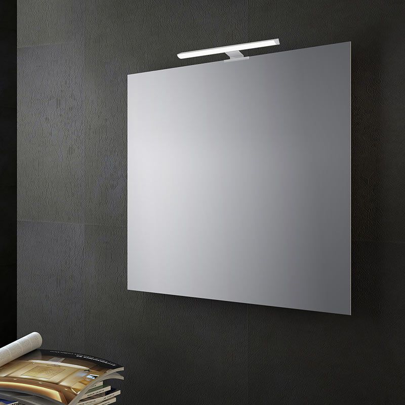 SPECCHIO FILO LUCIDO C/LAMPADA LED - De Meo Ceramiche