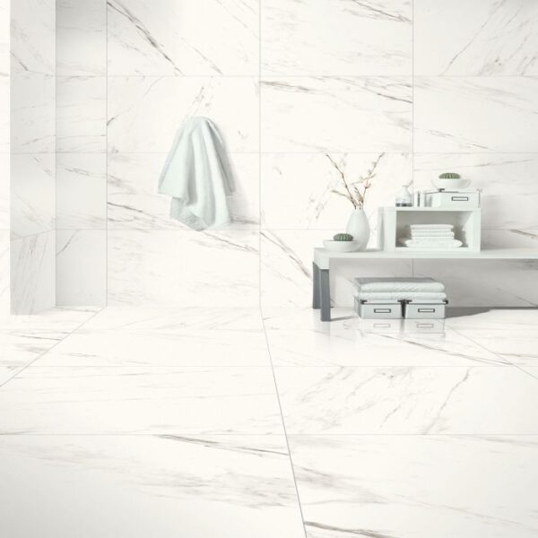 PIASTRELLA GRES PORCELLANATO DIVINA CARARRA 60X120 - immagine 2